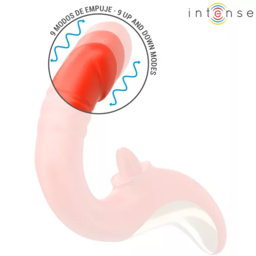 INTENSE Paulina – U-alakú vibrátor és izgató pirosban