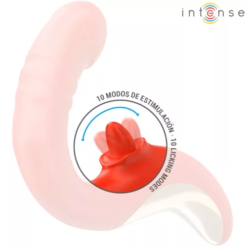 INTENSE Paulina – U-alakú vibrátor és izgató pirosban