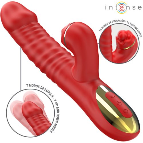 INTENSE Thalia – vibráló, lökéses csiklóizgató piros 