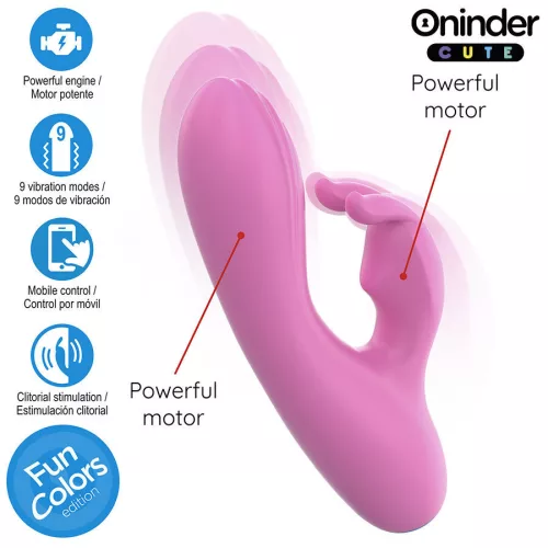 ONINDER CUTE – G-pontos és csikló vibrátor, világméretű app