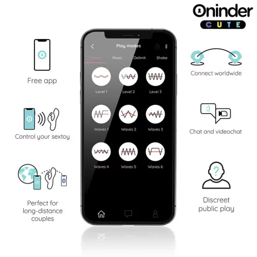ONINDER CUTE – szeretetteljes G-pont és csikló vibrátor