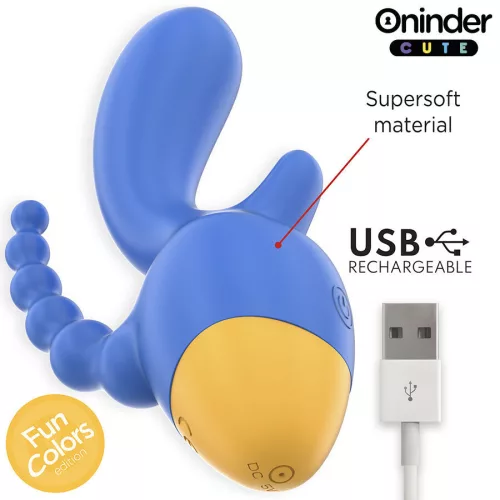 ONINDER CUTE – hármas prémium vibrátor ingyenes appal