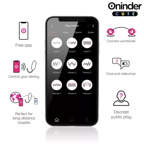ONINDER CUTE – élvezetes vízhullámos vibráló tojás app-al