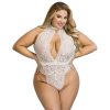 SUBBLIME – csipkés body L/XL méretben, érzéki fehér színben