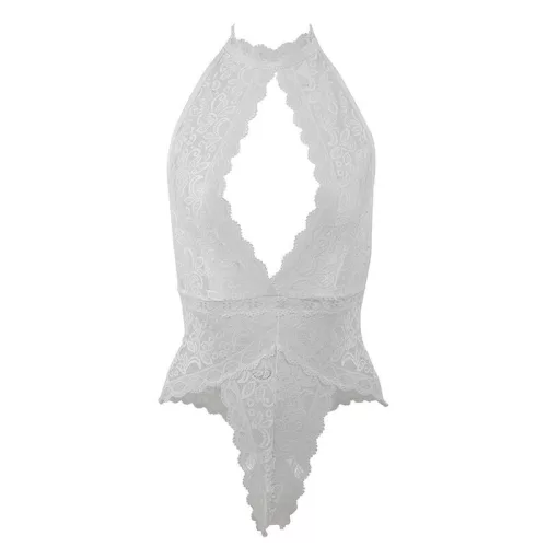 SUBBLIME – csipkés body L/XL méretben, érzéki fehér színben