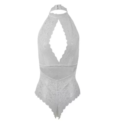 SUBBLIME – csipkés body L/XL méretben, érzéki fehér színben