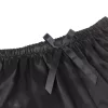 SUBBLIME – elegáns selyem hálóing csipkebrébellel Fekete S/M