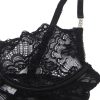 SUBBLIME – állítható pántos csipkebaby doll fekete S/M