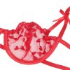 SUBBLIME – szívmintás melltartó, tanga és harisnyatartó szett L/XL