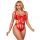 SUBBLIME – érzéki, nyitott body pirosban, L/XL