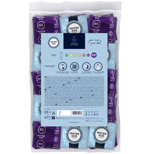 MISTER SIZE – XXXL óvszer 69 mm, prémium védelem (100 db)