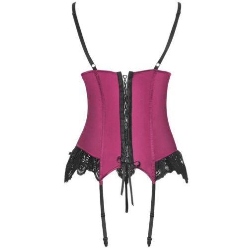 LIVCO CORSETTI FASHION – érzéki burgundi korzett és tanga S/M