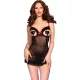 CHILIROSE - érzéki fekete babydoll S/M méretben