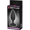 Pretty Love 10 módos vibrációs análdugó - fekete, 9,5cm