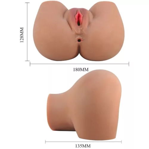 Crazy Bull Mila vibráló maszturbátor - vagina- és anális nyílással, távirányítóval