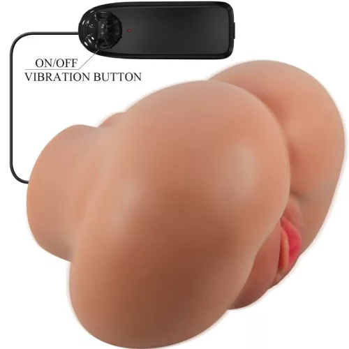 Crazy Bull Luna vibráló maszturbátor - vagina- és anális nyílással, távirányítóval