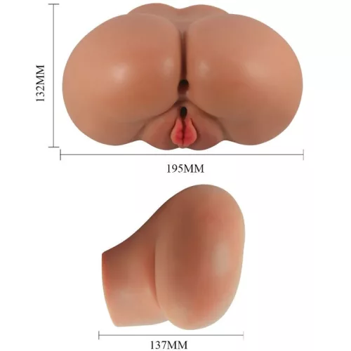 Crazy Bull Luna vibráló maszturbátor - vagina- és anális nyílással, távirányítóval
