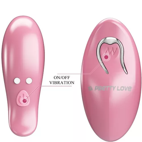 PRETTY LOVE Cailey – távirányítós vibráló mellbimbó csipesz
