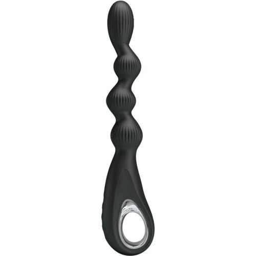 PRETTY LOVE - fekete anál vibrátor 12 vibrációval