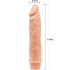 BAILE - reális érzésű vibrátor 21 cm, bőrszínű