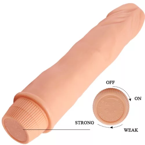 BAILE - reális érzésű vibrátor 21 cm, bőrszínű