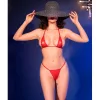 CHILIROSE - Érzéki mikro bikini piros S/M méretben