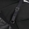 SUBBLIME - fekete bőr pántos elegáns ruha L/XL