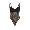 SUBBLIME – érzéki fekete csipkés bodysuit S/M méretben