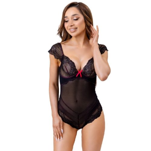 LIVCO CORSETTI FASHION - Evelyn LC 20243 csipkés áttetsző body