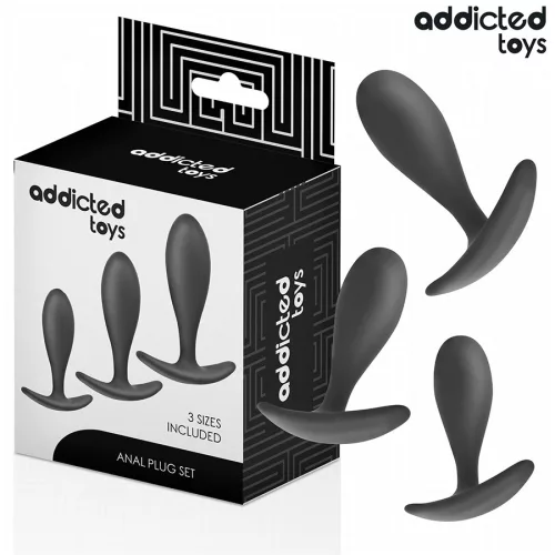 ADDICTED TOYS - 3 darabos prémium szilikon anális plug szett