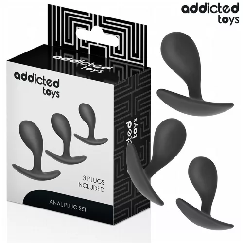 ADDICTED TOYS – prémium szilikon anál dugó szett (3 db)