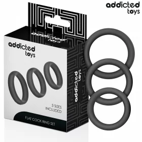 ADDICTED TOYS - prémium lapos szilikon gyűrűk szettje