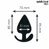 ADDICTED TOYS – XL szilikon anál dugó 9,5 cm