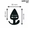 ADDICTED TOYS – prémium szilikon anál dugó M 6,6 cm