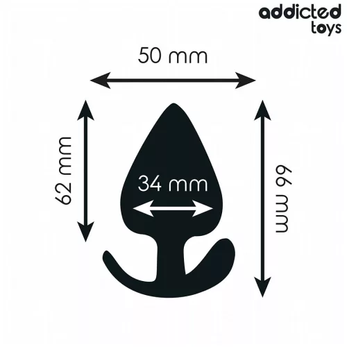 ADDICTED TOYS – prémium szilikon anál dugó M 6,6 cm