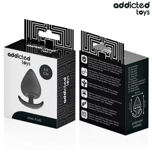 ADDICTED TOYS – prémium szilikon anál dugó M 6,6 cm