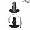 ADDICTED TOYS – üreges szilikon anál plug L 11,1 cm