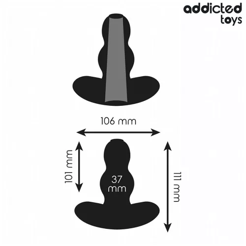 ADDICTED TOYS – üreges szilikon anál plug L 11,1 cm