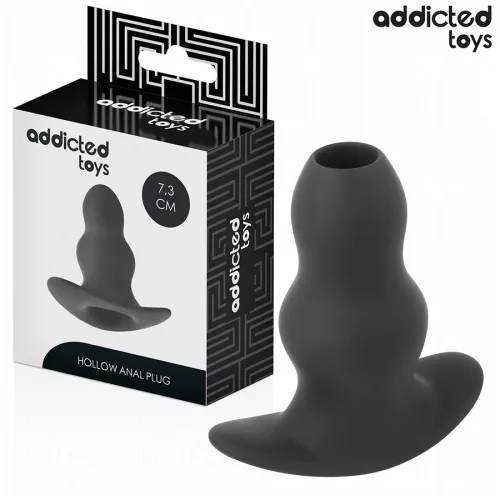 ADDICTED TOYS – üreges szilikon anális dugó, S méret (7,3 cm)