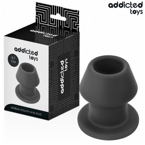 ADDICTED TOYS – extrém üreges anális dugó, szilikon, M-es 8,7 cm