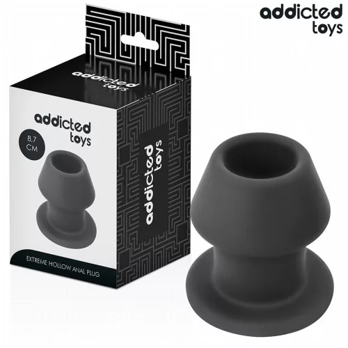 ADDICTED TOYS – extrém üreges anális dugó, szilikon, M-es 8,7 cm