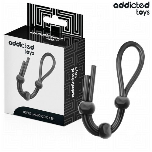 ADDICTED TOYS – szilikon kötél hármas karika péniszhez