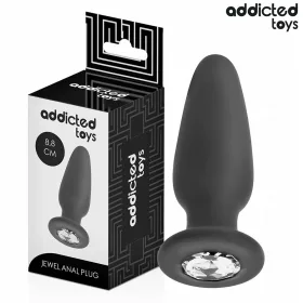   ADDICTED TOYS - prémium szilikon anális dugó, S méret 8,8 cm