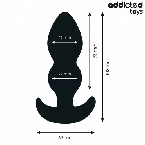 ADDICTED TOYS – prémium szilikon anális plug, S méret