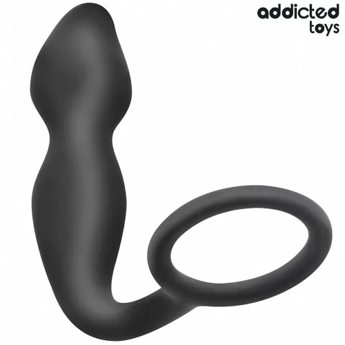 ADDICTED TOYS – szilikon anális dugó gyűrűvel, 2. modell