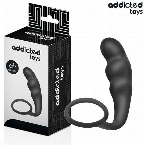 ADDICTED TOYS – szilikon anál dugó gyűrűvel, 4-es modell