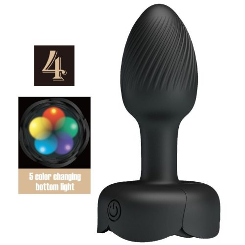 PRETTY LOVE - LED lámpás anál dugó, 8,8 cm, prémium élmény