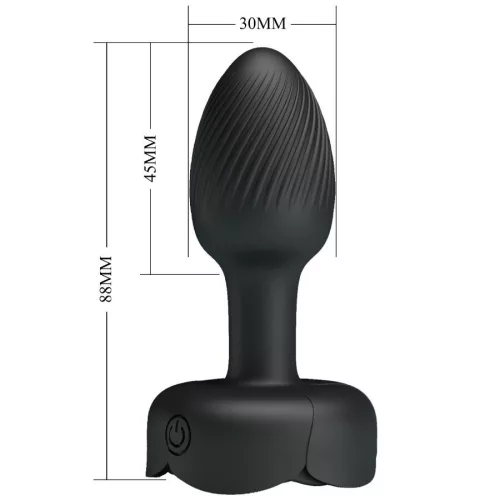 Pretty Love Olman análdugó - fekete, 8,8cm