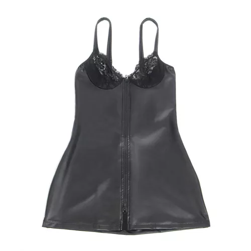 SUBBLIME – fekete bőrdressz S/M méretben