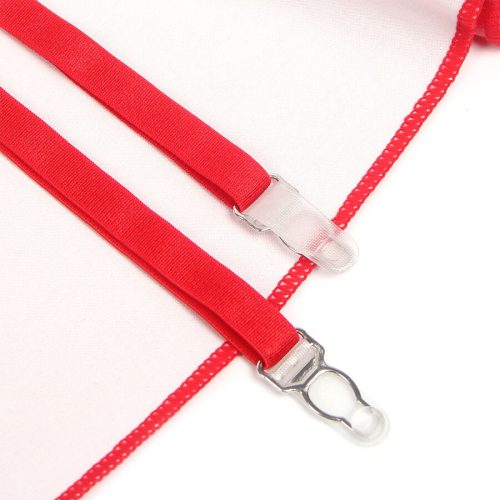 SUBBLIME – érzéki csipke bőr ruha, piros, L/XL